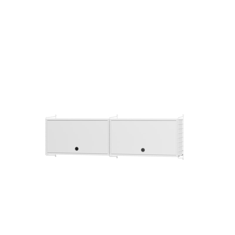 String Furniture Kitchen Bundle K N in White shelves and white panels