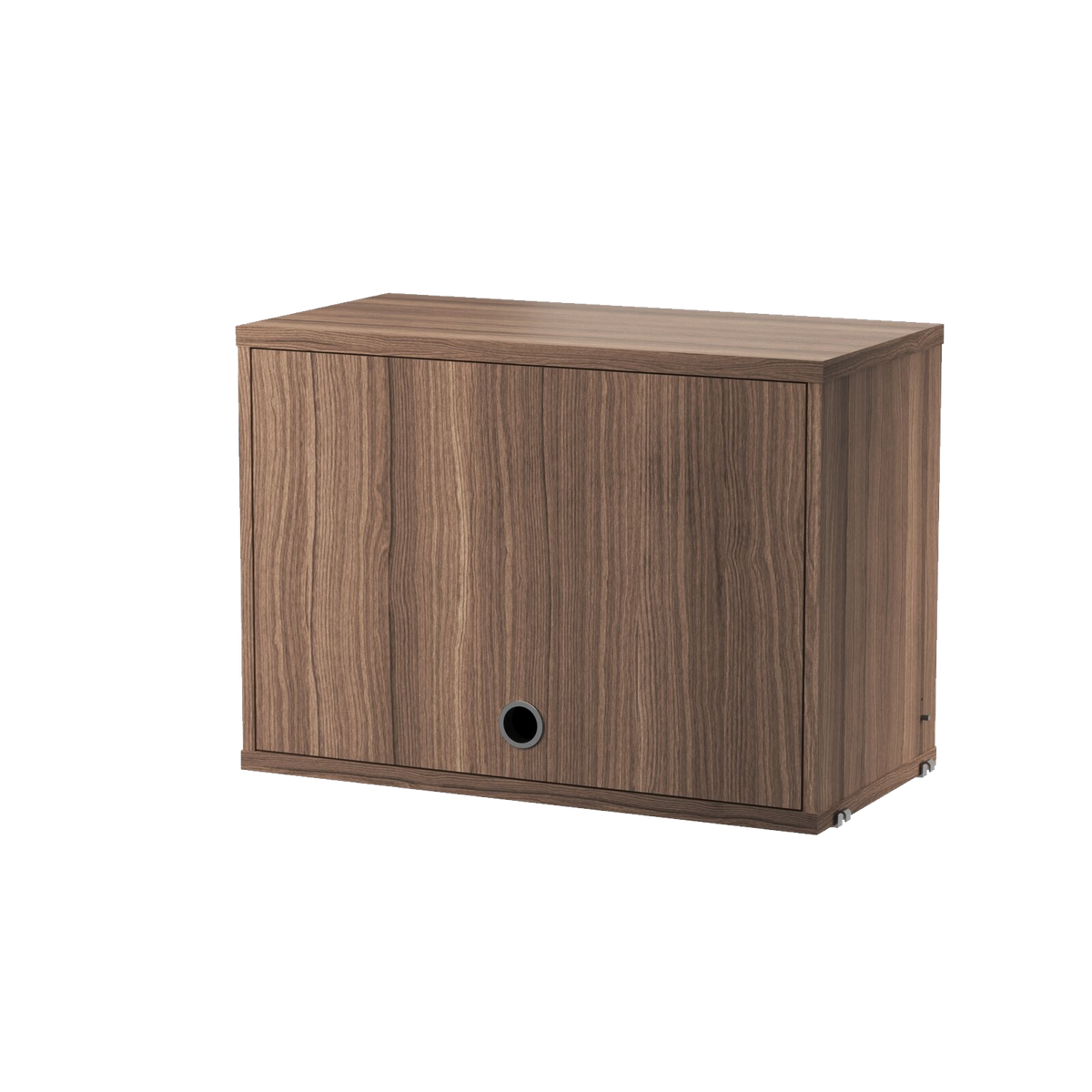 Cabinet with Flip Door w58 x d30 x h42 cm in Walnut by String Furniture