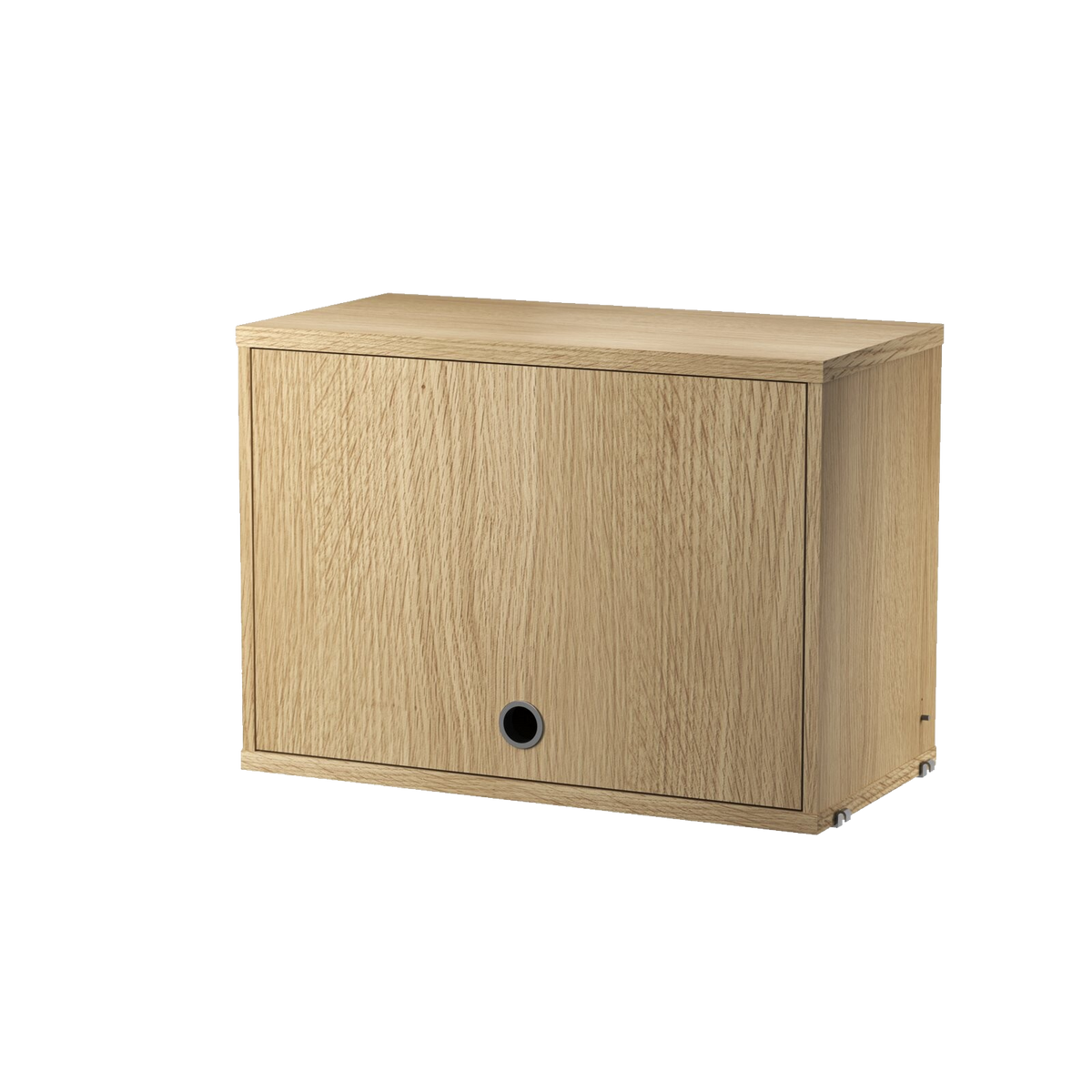 Cabinet with Flip Door w58 x d30 x h42 cm in Oak by String Furniture