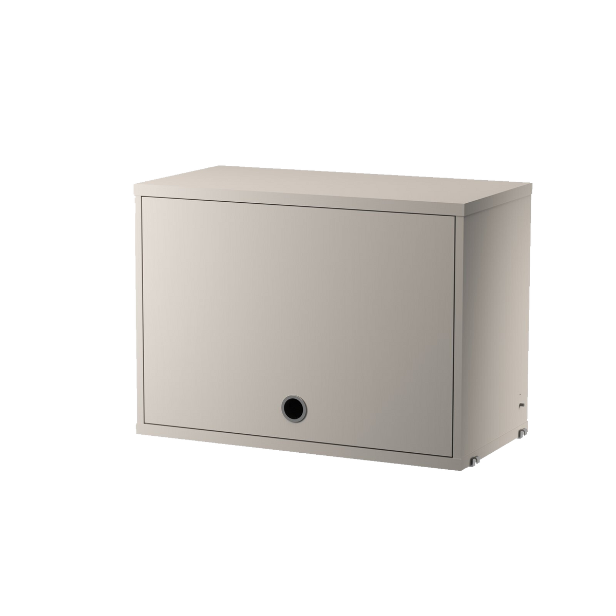 Cabinet with Flip Door w58 x d30 x h42 cm in Beige by String Furniture