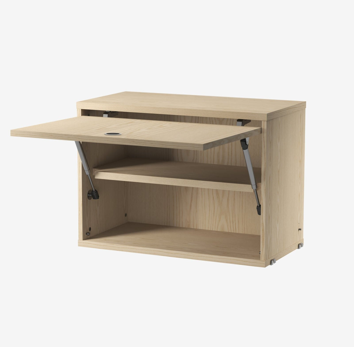 Cabinet with Flip Door w58 x d30 x h42 cm in Ash, room setting