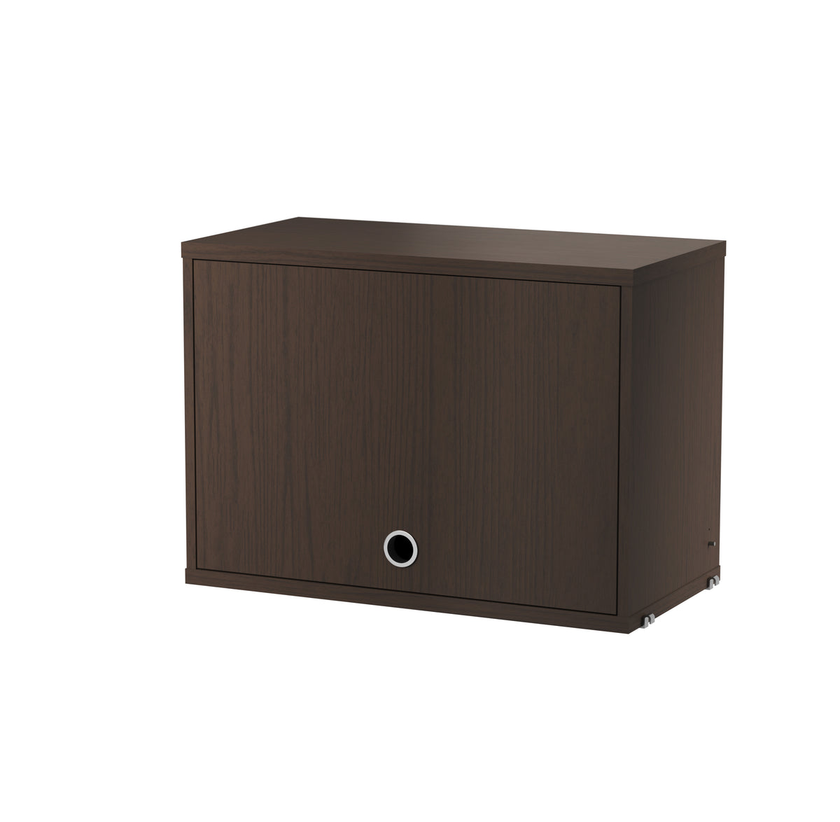 Cabinet with Flip Door w58 x d30 x h42 cm in Dark oak by String Furniture