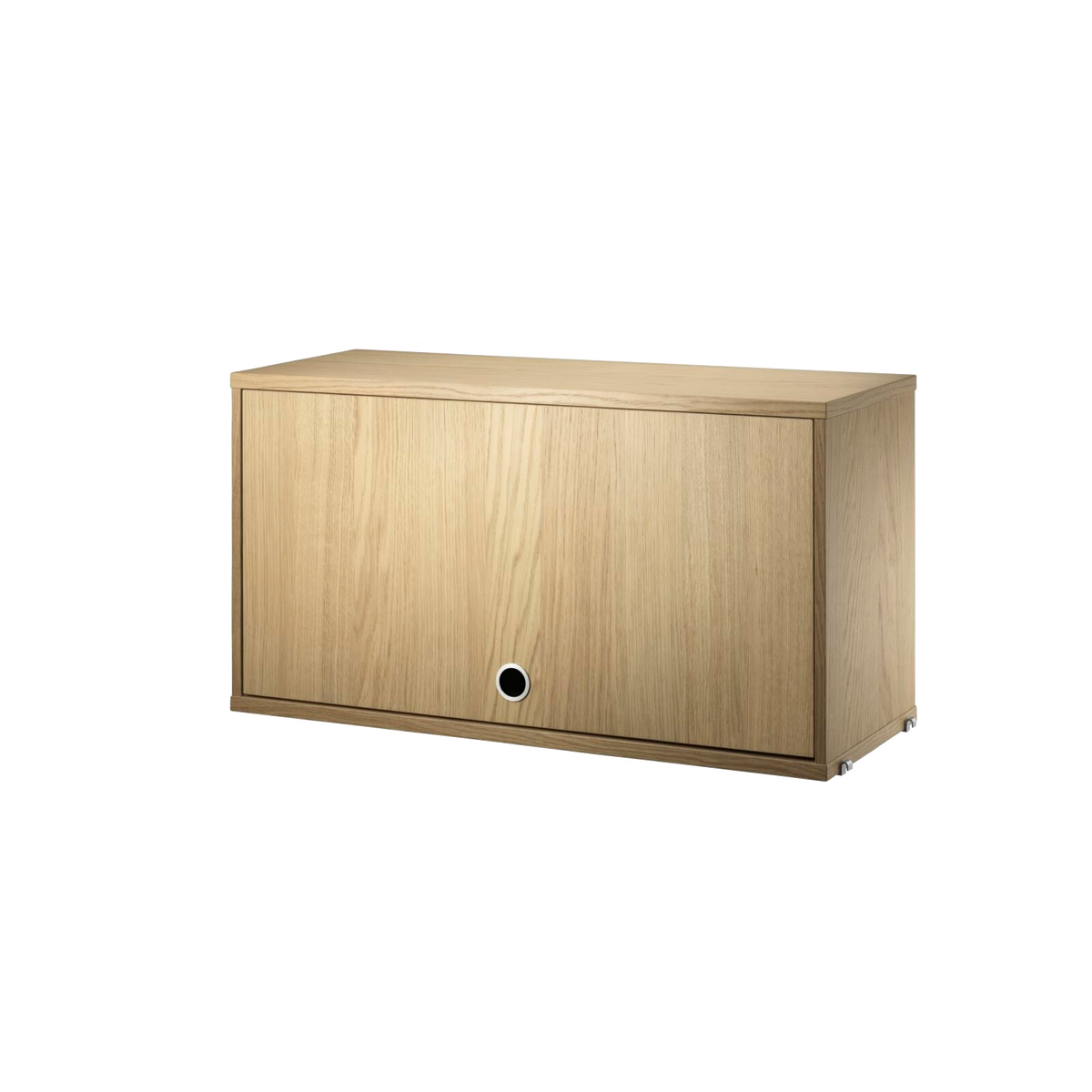 Cabinet with Flip Door w78 x d30 x h42 cm in Oak by String Furniture