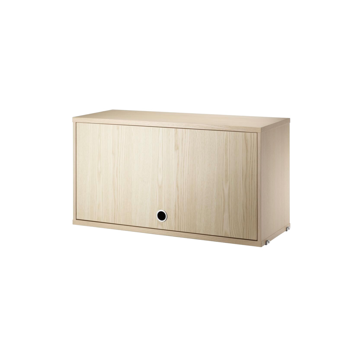 Cabinet with Flip Door w78 x d30 x h42 cm in Ash by String Furniture