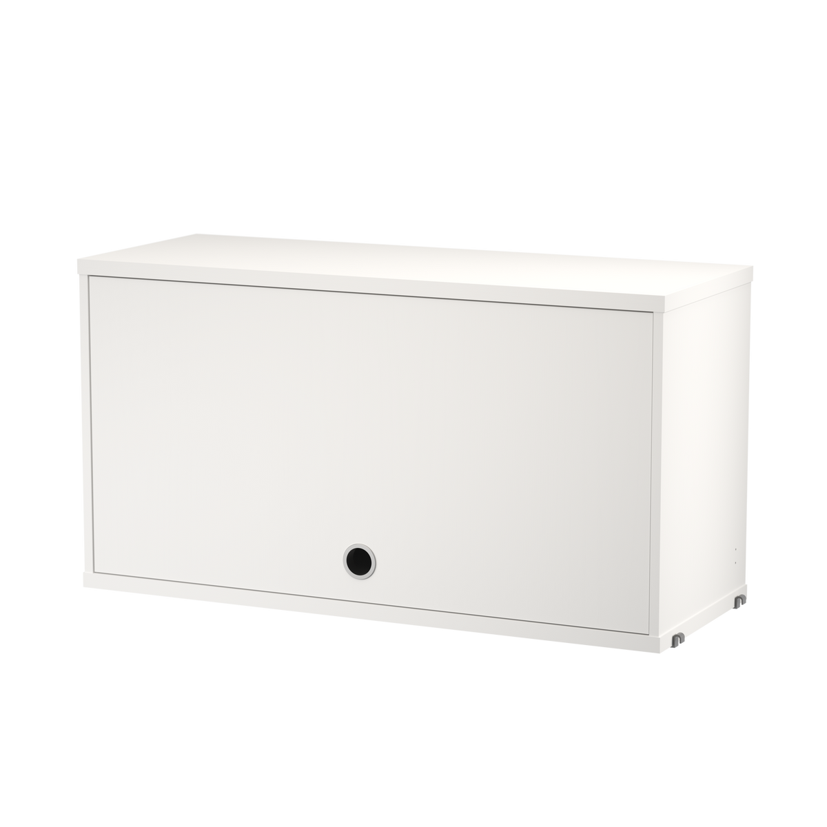 Cabinet with Flip Door w78 x d30 x h42 cm in White by String Furniture