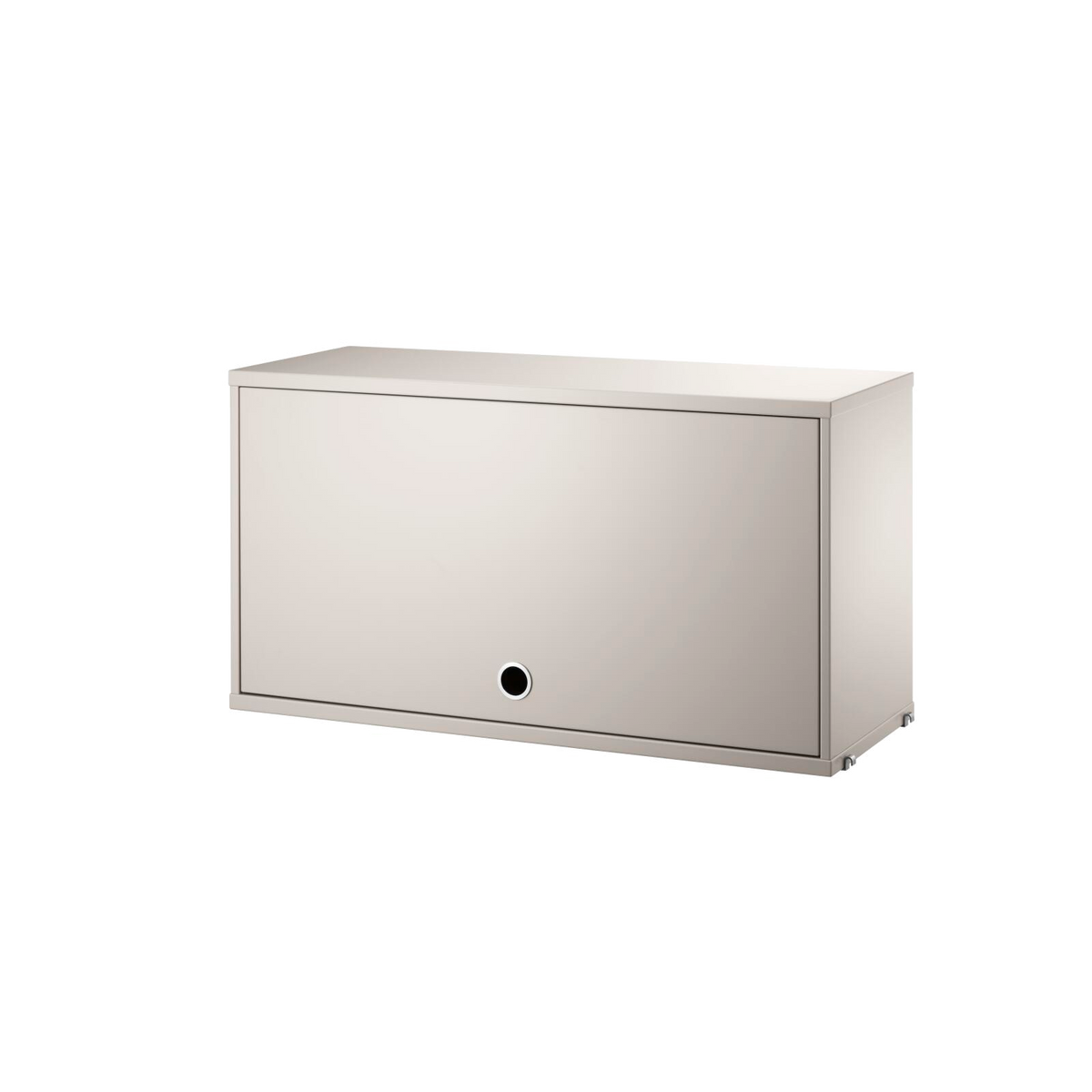 Cabinet with Flip Door w78 x d30 x h42 cm in Beige by String Furniture