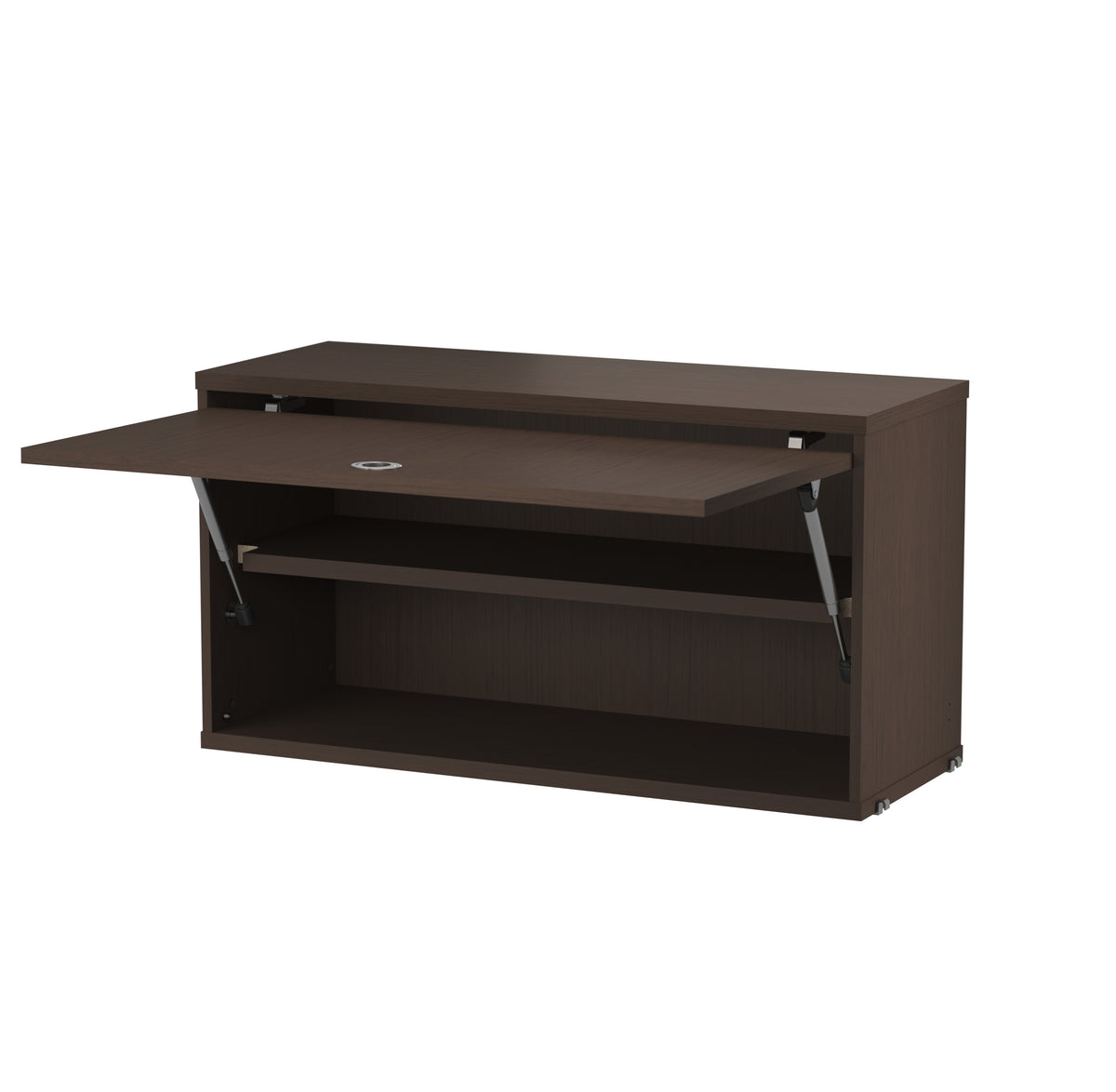 Cabinet with Flip Door w78 x d30 x h42 cm in Dark oak, room setting