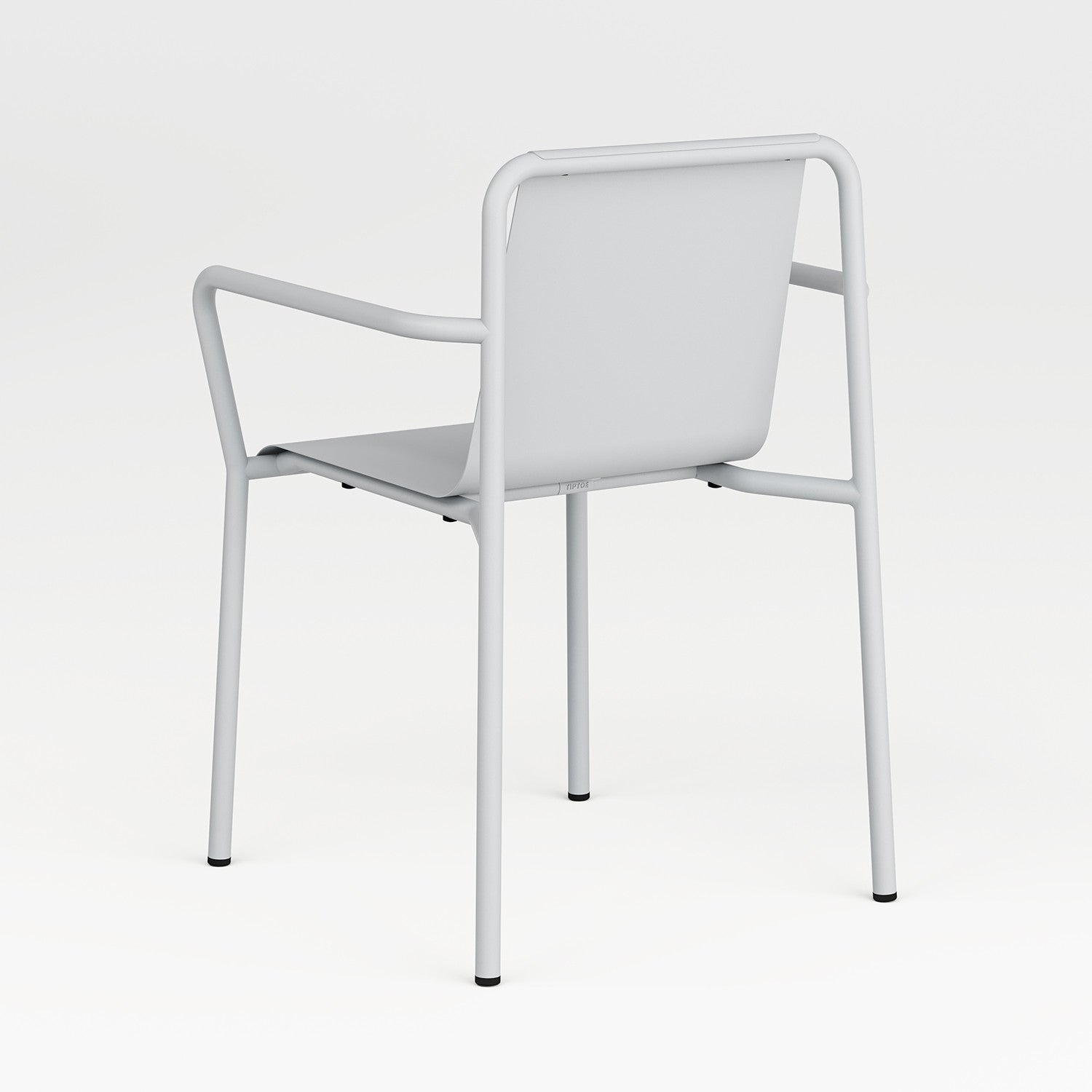 TIPTOE PANORAMA outdoor chair with armrests - powder-coated steel