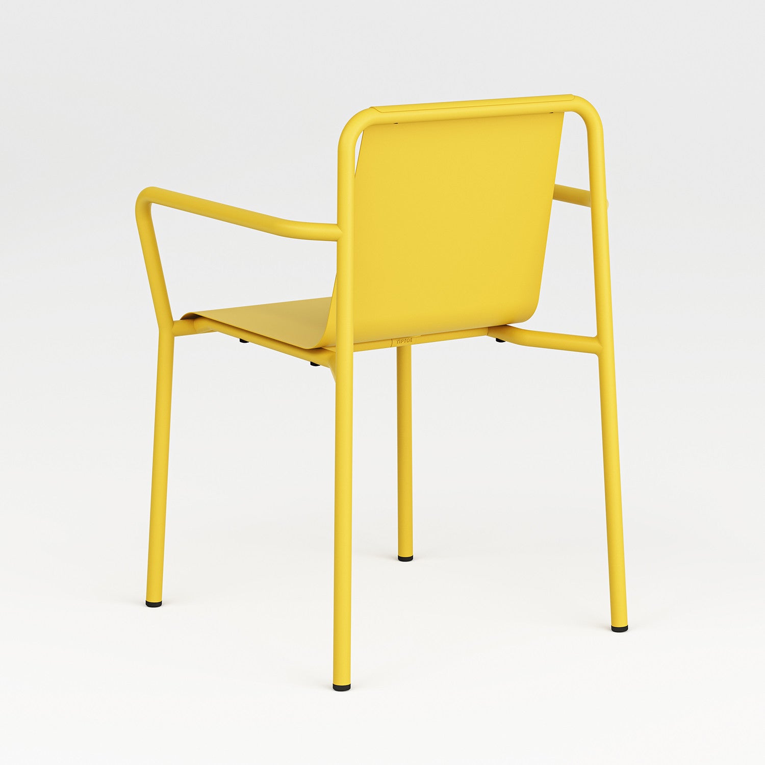 TIPTOE PANORAMA outdoor chair with armrests - powder-coated steel