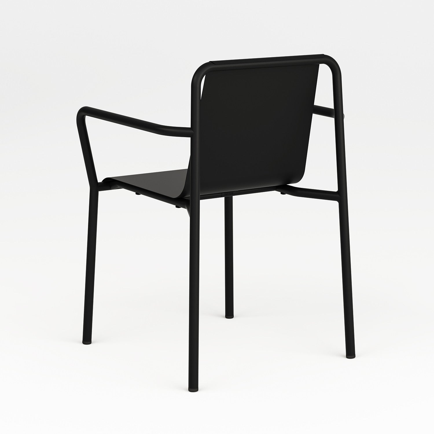 TIPTOE PANORAMA outdoor chair with armrests - powder-coated steel