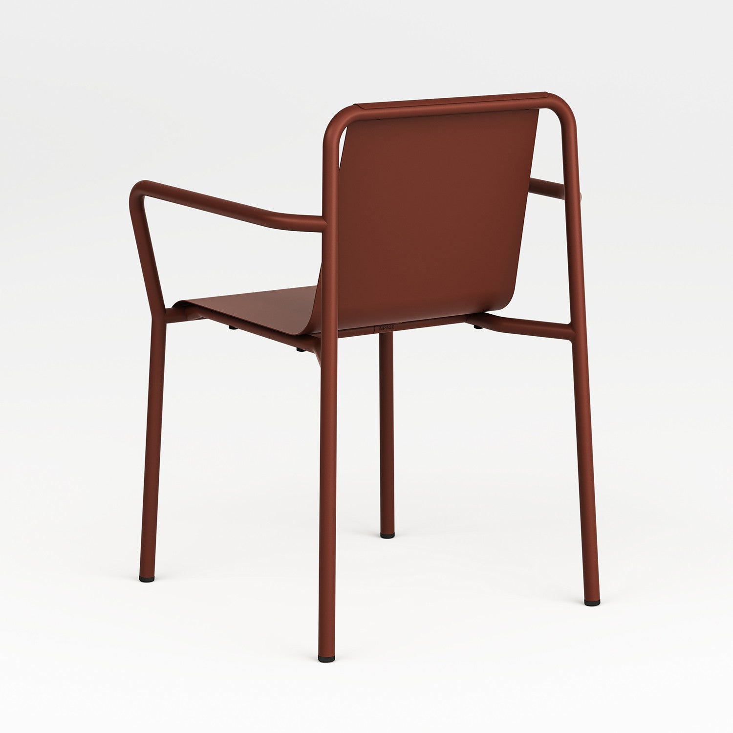 TIPTOE PANORAMA outdoor chair with armrests - powder-coated steel