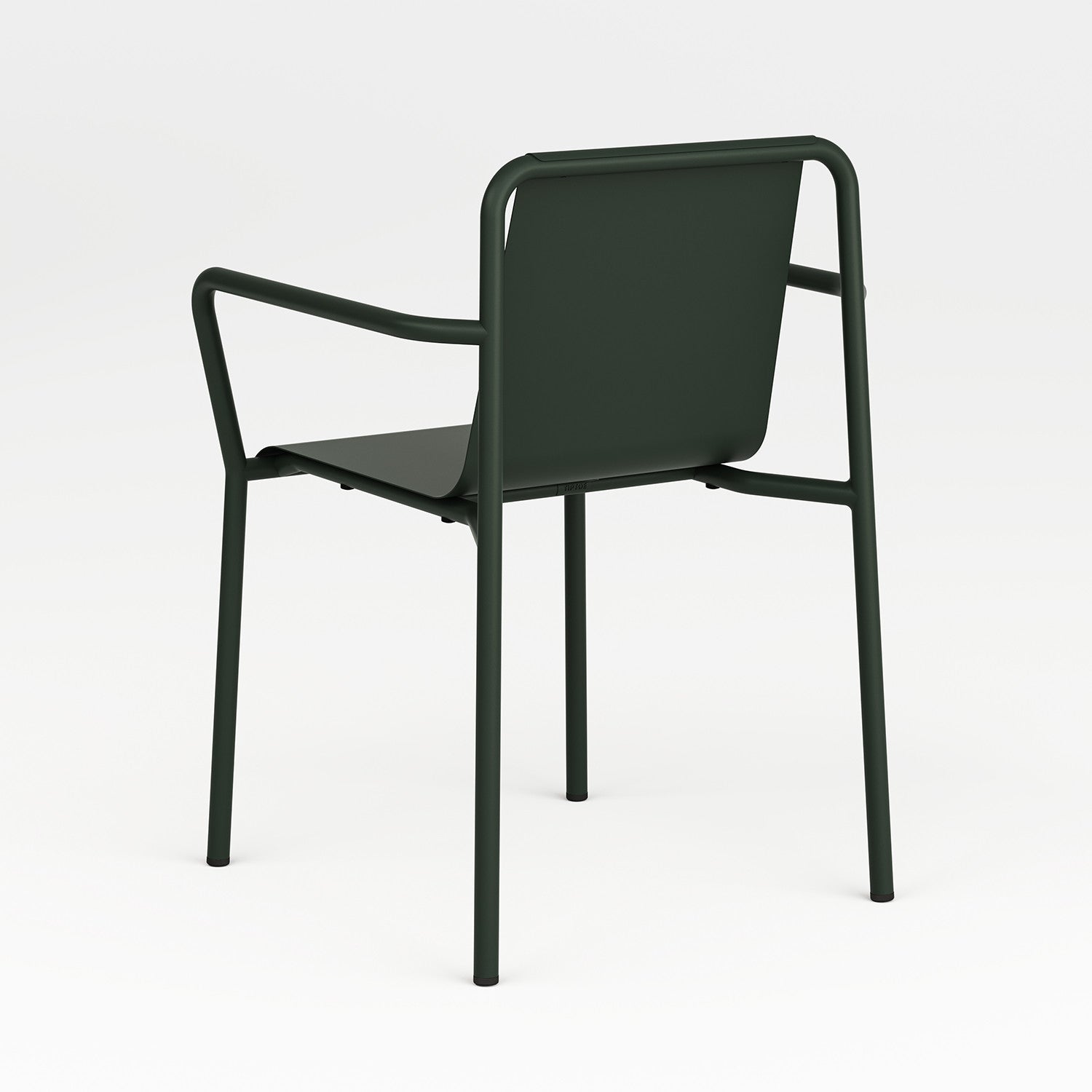 TIPTOE PANORAMA outdoor chair with armrests - powder-coated steel
