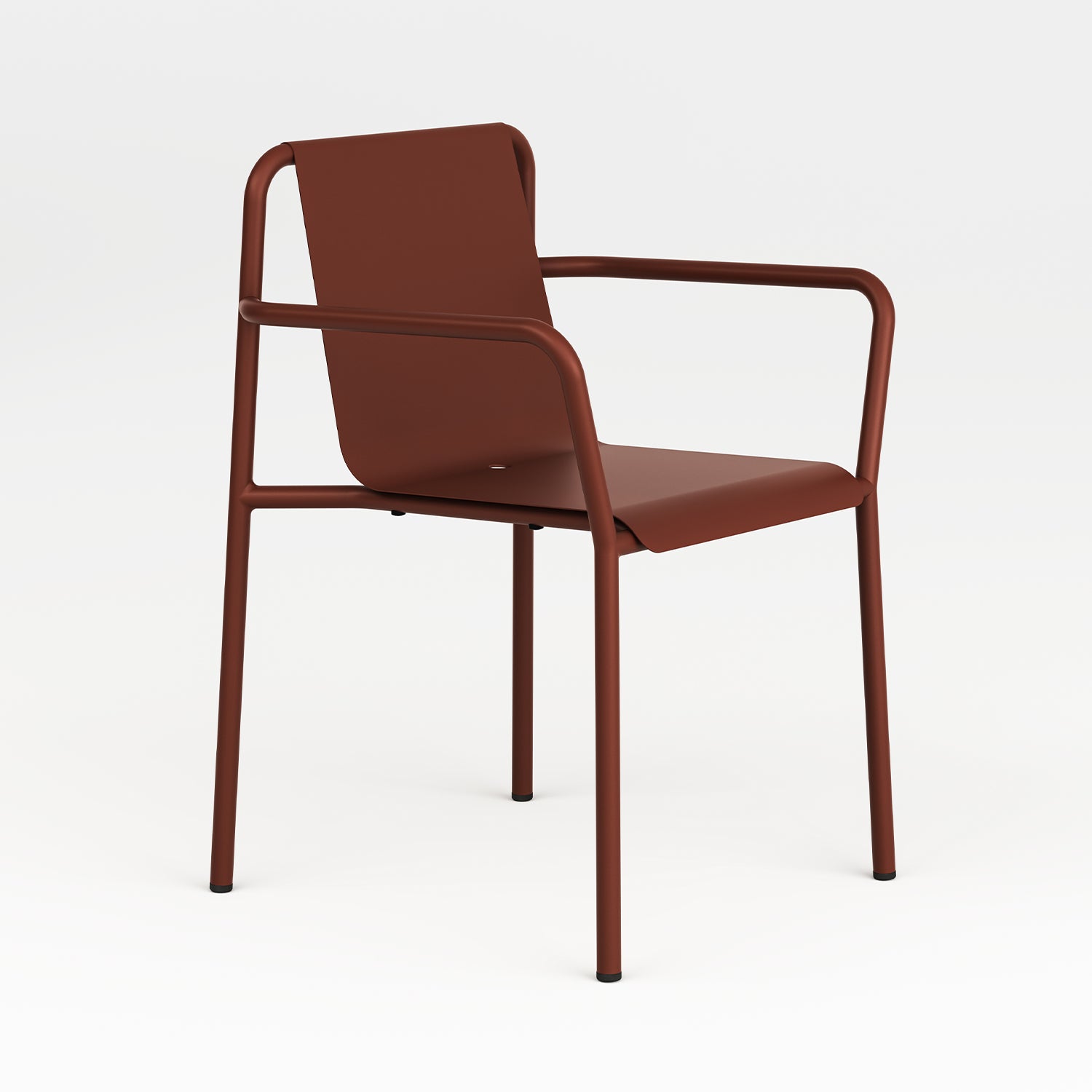 chaise-accoudoirs-panorama-front-rouge