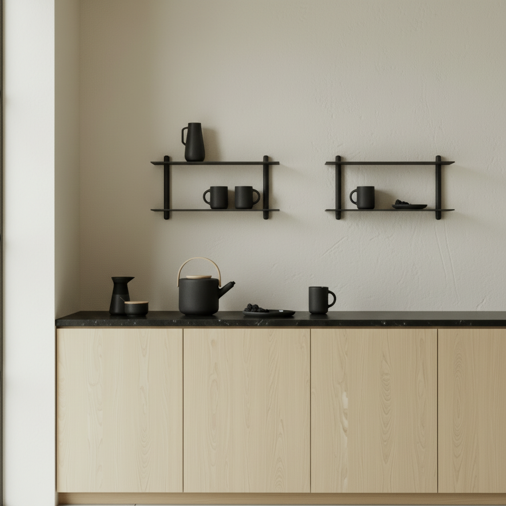 Gejst Nivo Shelf Large F - black ash/ black