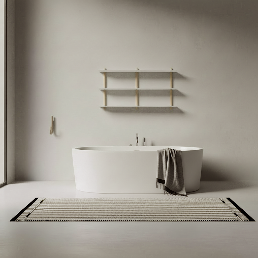 Vibeke Klint Rug VK-3, Off-White/Black - Runner