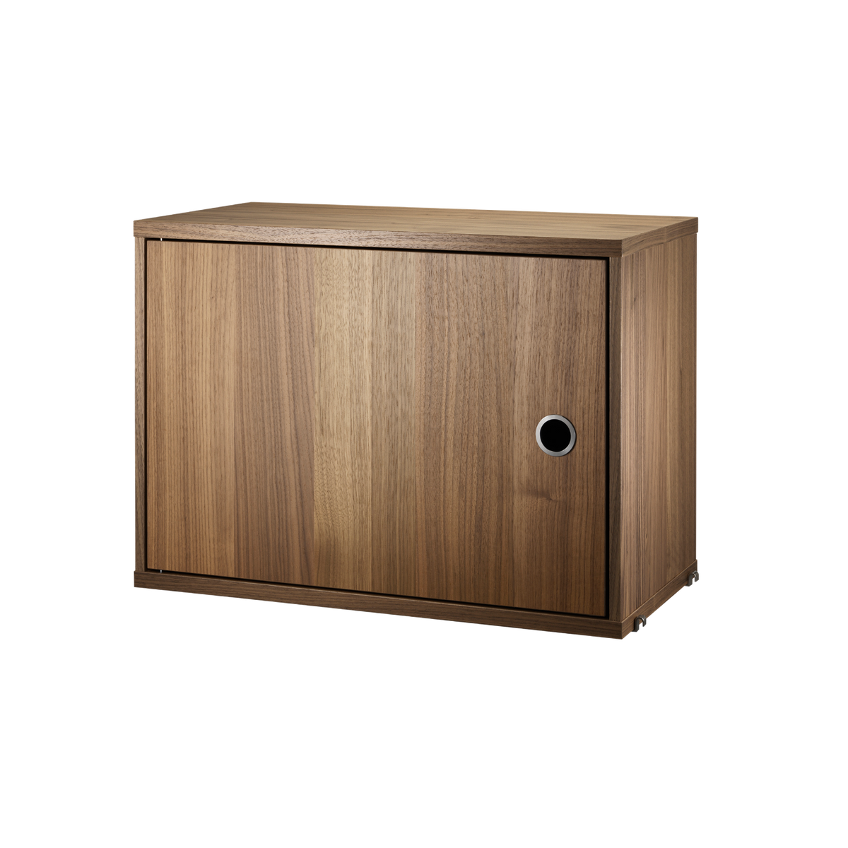 Cabinet with swing door w58 x d30 x h42 cm in Walnut by String Furniture