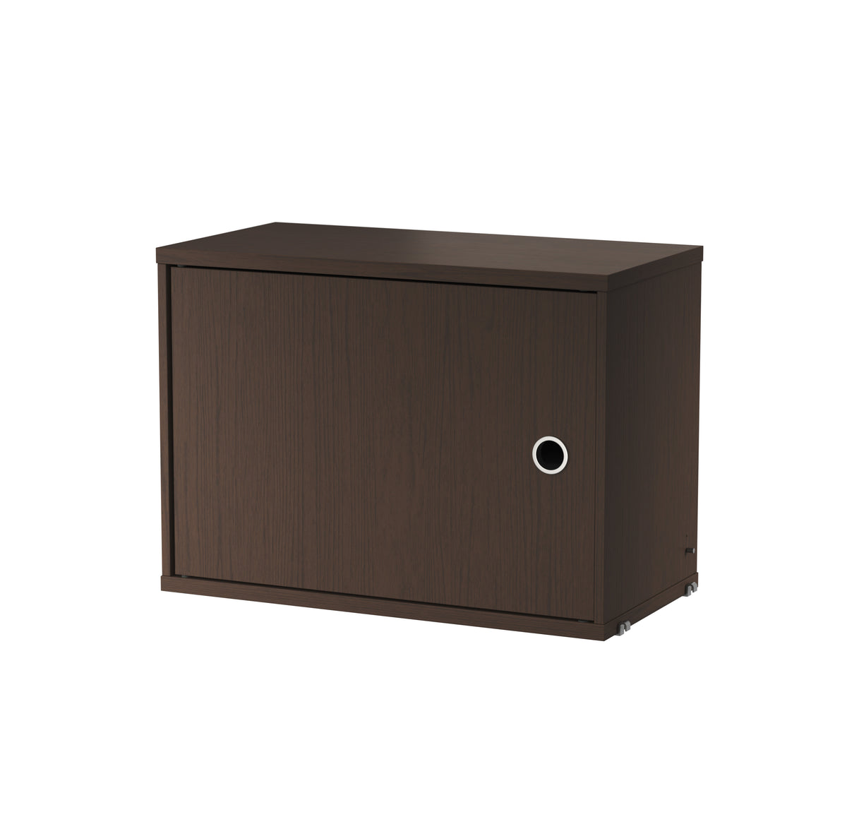 Cabinet with swing door w58 x d30 x h42 cm in Dark oak by String Furniture