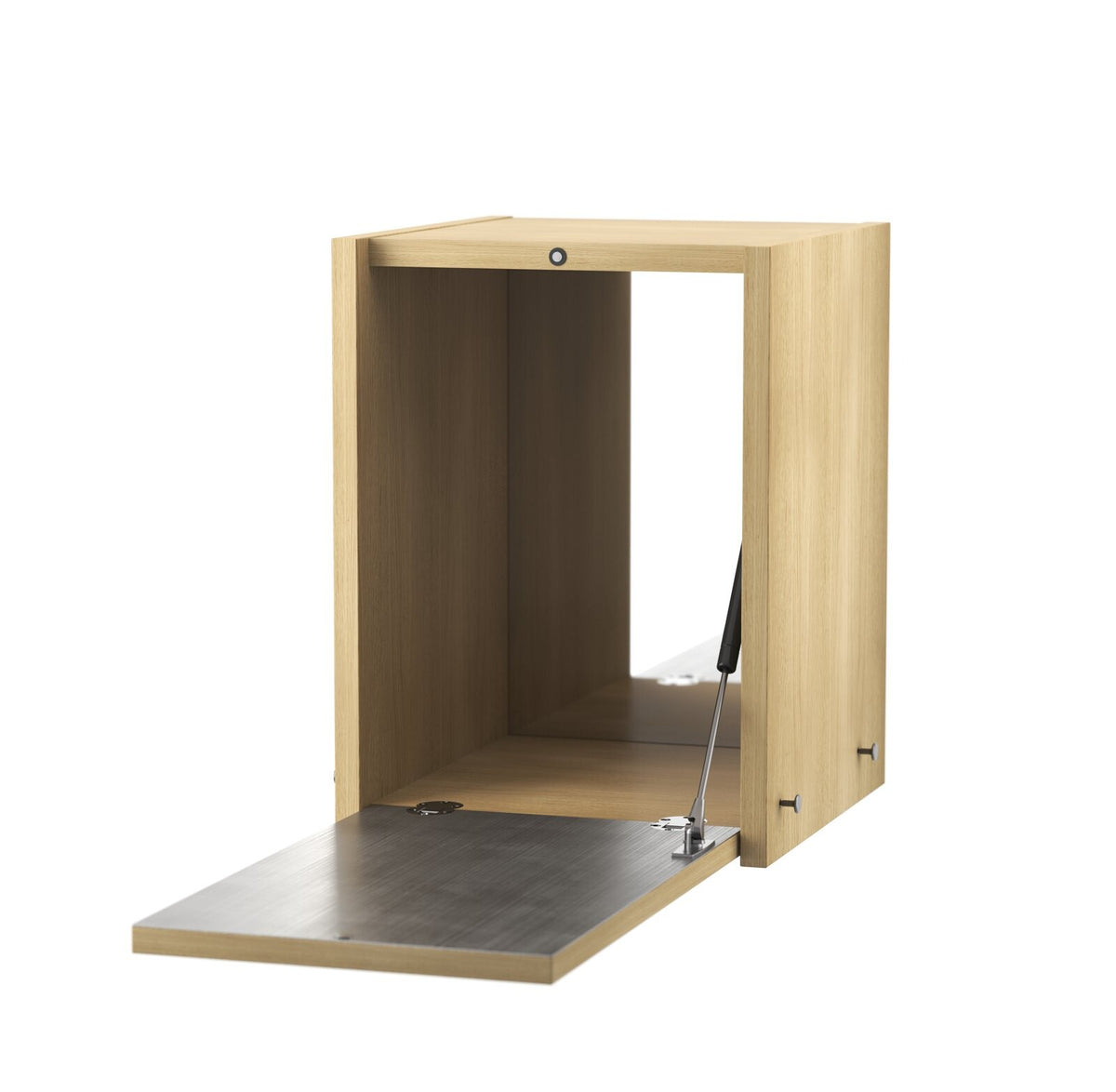 Tiny Cabinet w28 x d30 x h38 cm in Oak, room setting