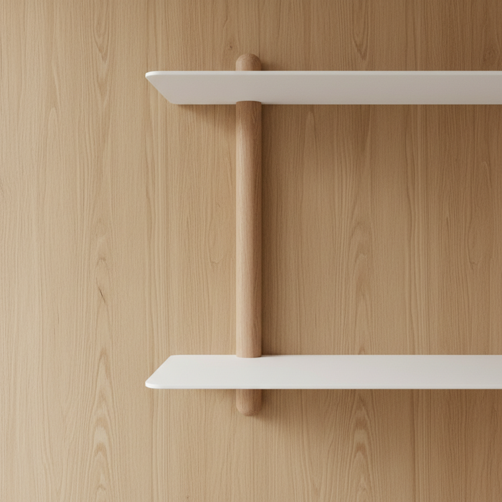 Gejst Nivo Shelf Large F - light oak / white