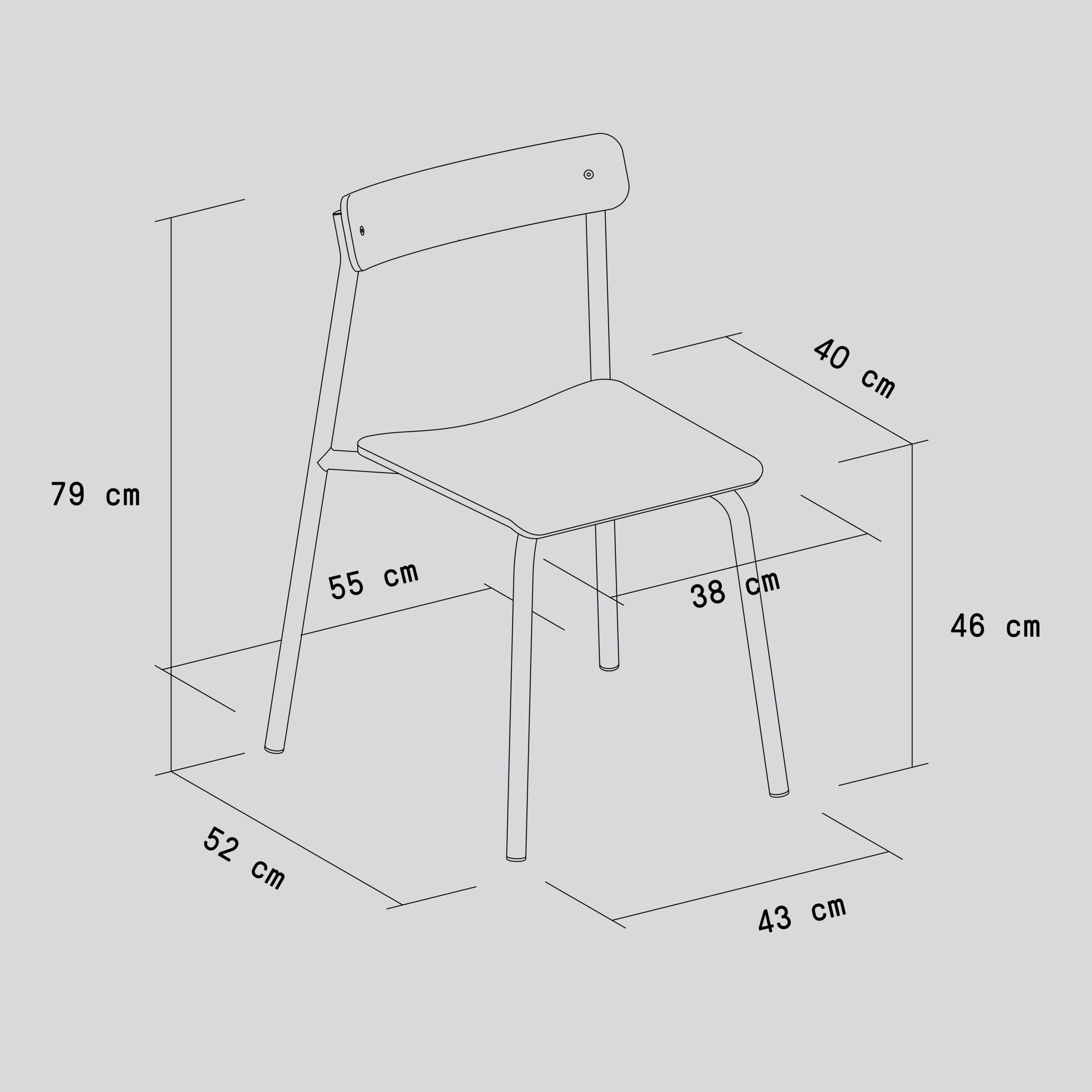 TIPTOE ETUDE chair - eco-certified wood