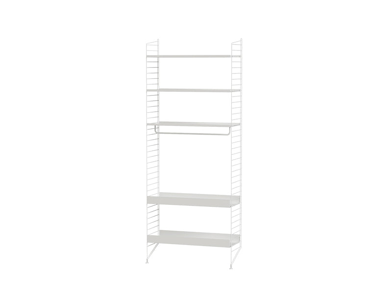 String Furniture Kitchen Bundle K G in White shelves and white panels
