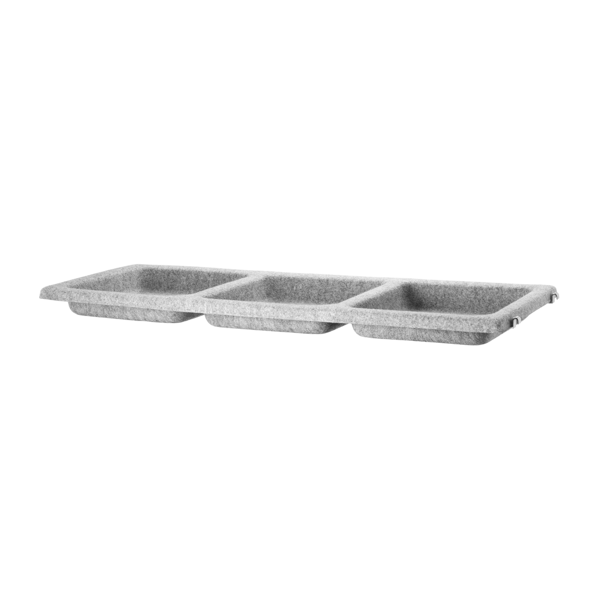 Bowl shelf felt w78 x d30 cm in Light grey by String Furniture