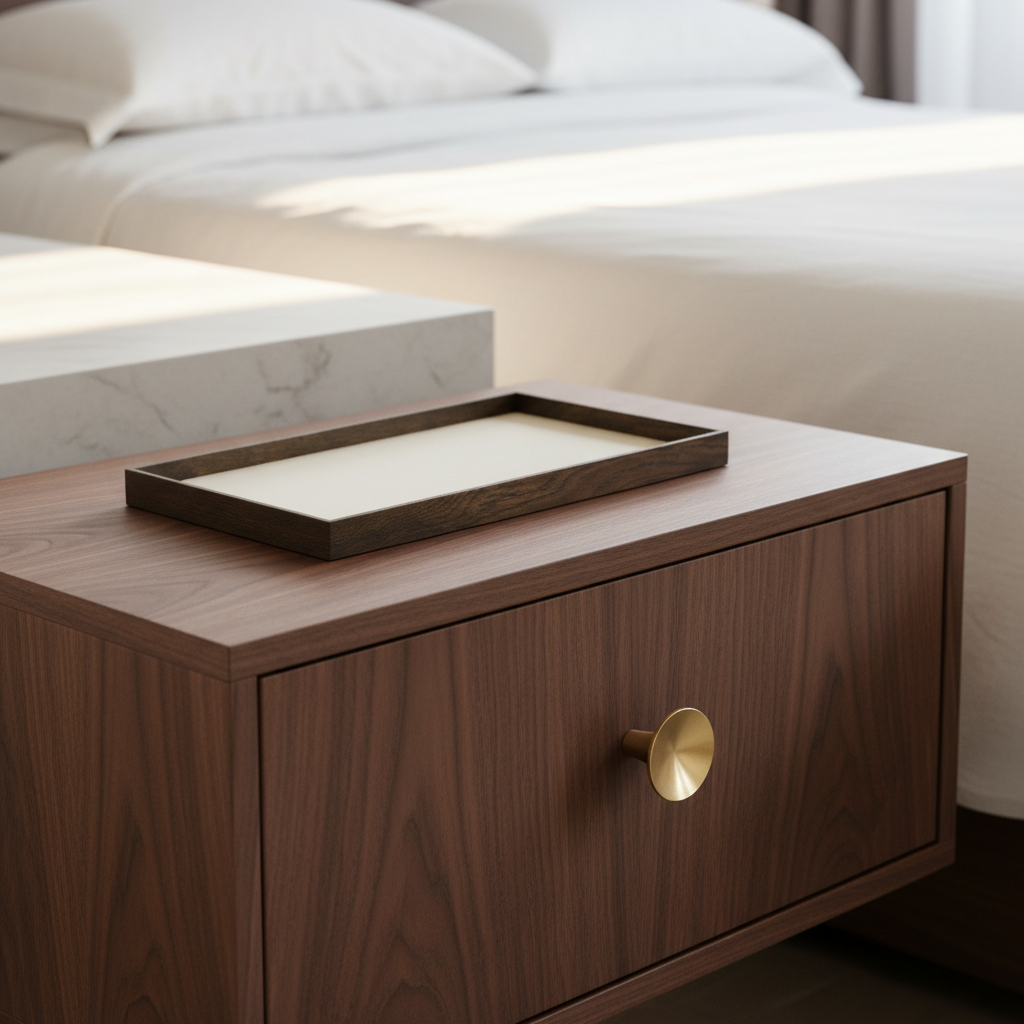 Gejst Frame tray medium, smoked oak/beige