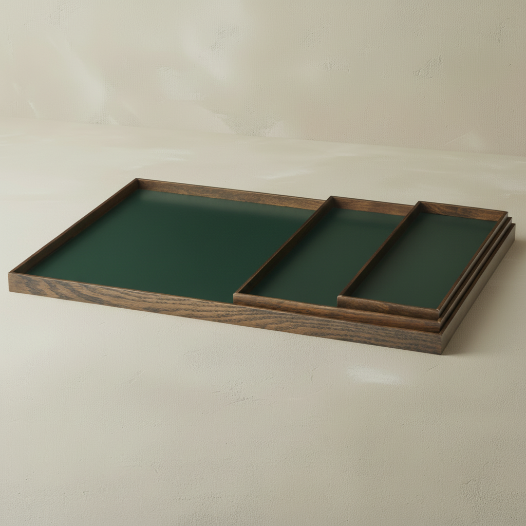 Gejst Frame tray medium, smoked oak/green