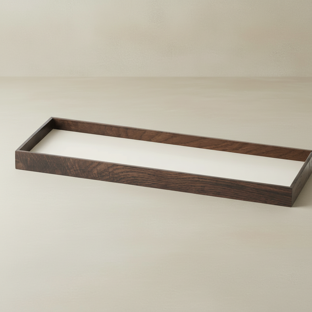 Gejst Frame tray small, smoked oak/beige