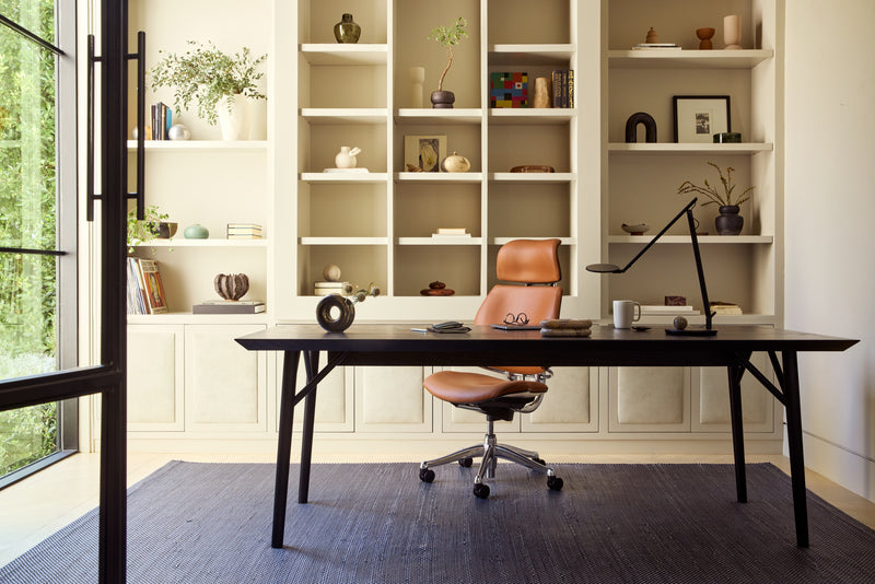 Humanscale Freedom Headrest leather chair lifestyle view
