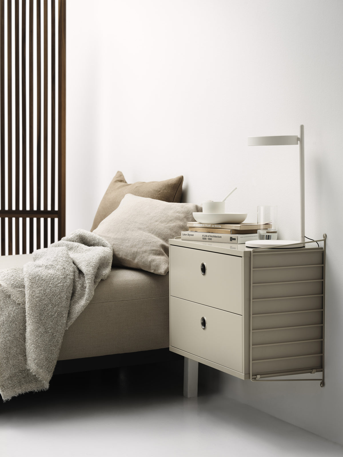 Wall Panel h50 x d30 cm in Beige, room setting