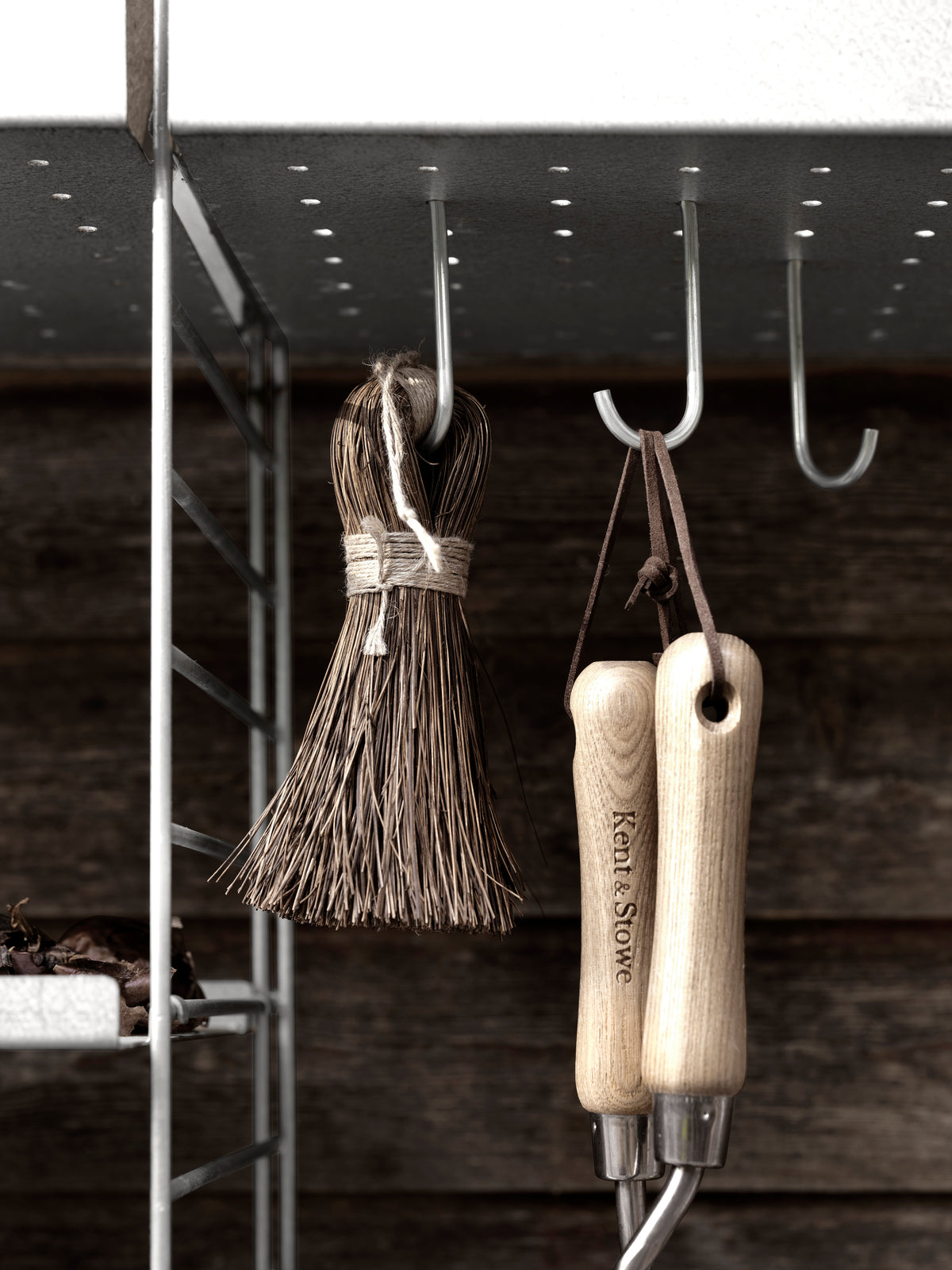Metal Hook J in Stainless steel, room setting