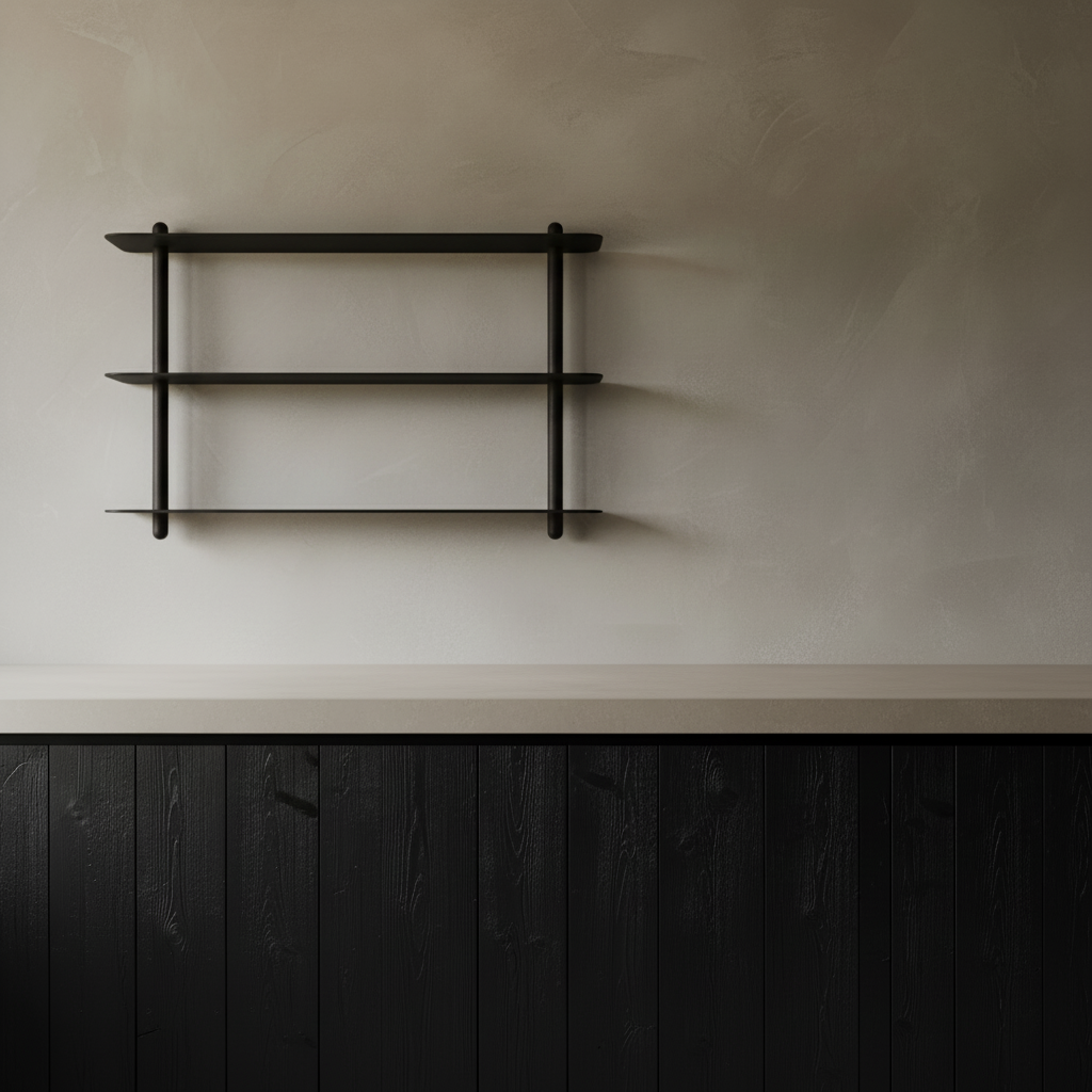 Gejst Nivo Shelf Small A - black ash/black
