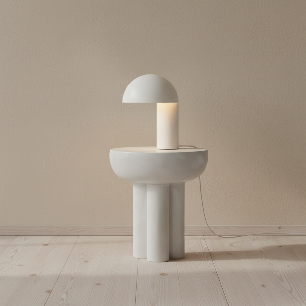 Gejst Leery table lamp, white