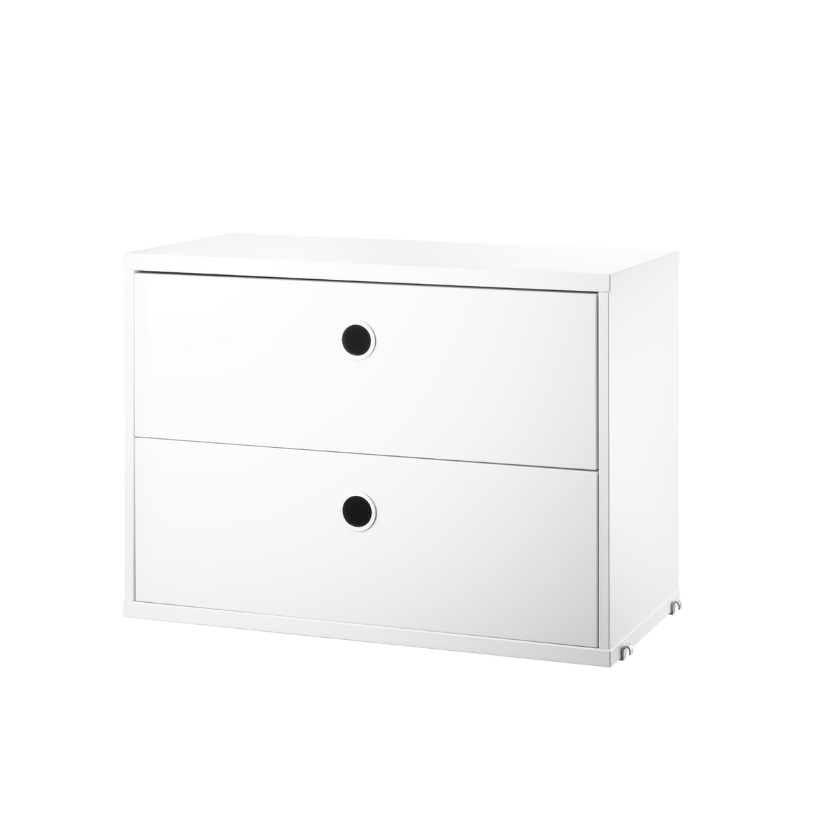 Chest of Drawers w58 x d30 x h42 cm in White by String Furniture