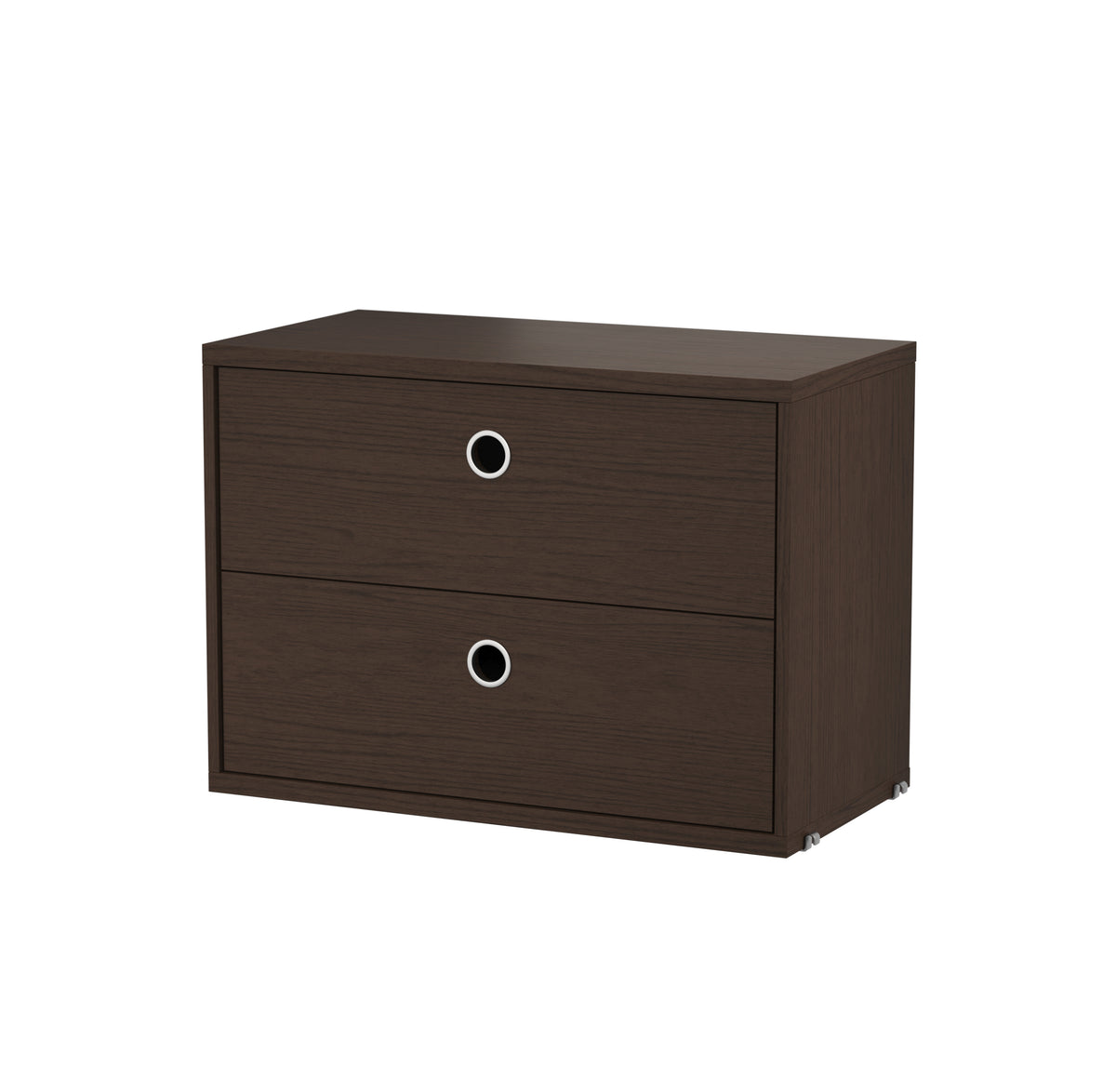 Chest of Drawers w58 x d30 x h42 cm in Dark oak by String Furniture