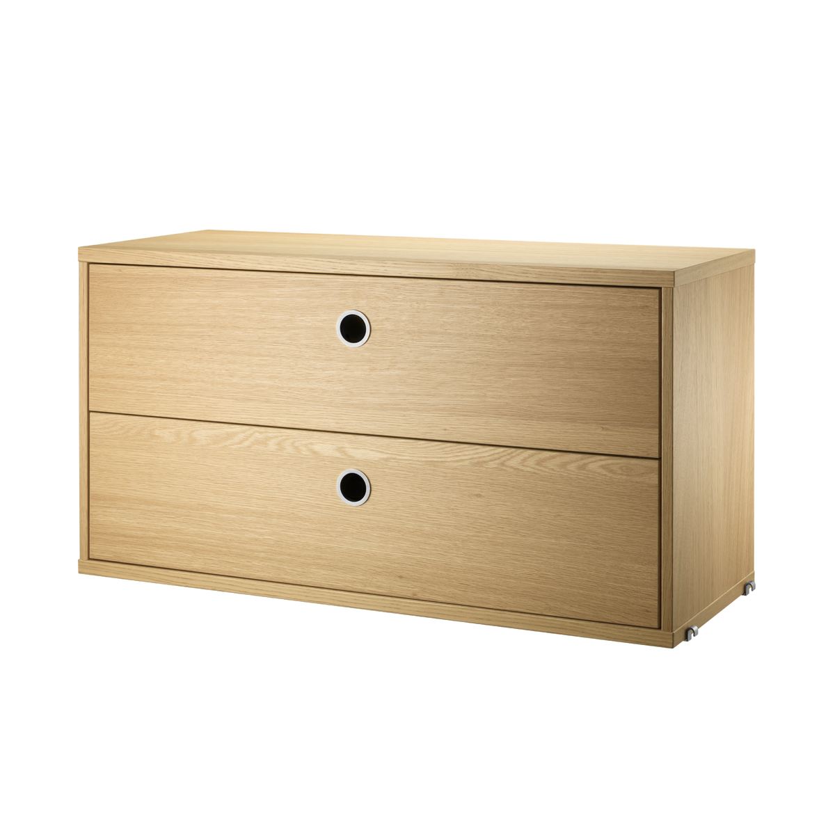 Chest of Drawers w78 x d30 x h42 cm in Oak by String Furniture