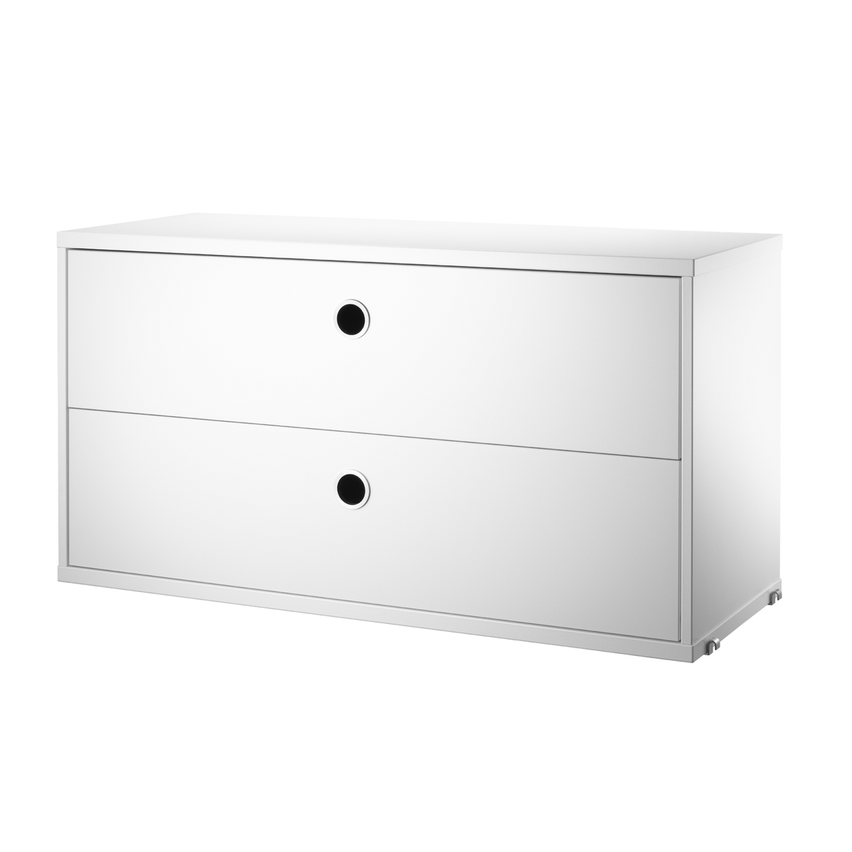 Chest of Drawers w78 x d30 x h42 cm in White by String Furniture