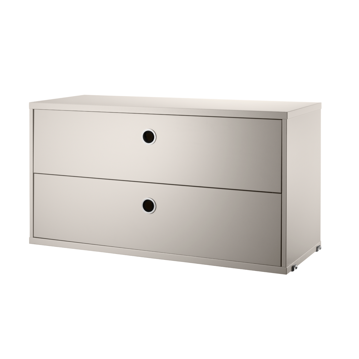 Chest of Drawers w78 x d30 x h42 cm in Beige by String Furniture