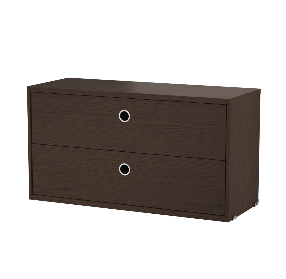 Chest of Drawers w78 x d30 x h42 cm in Dark oak by String Furniture
