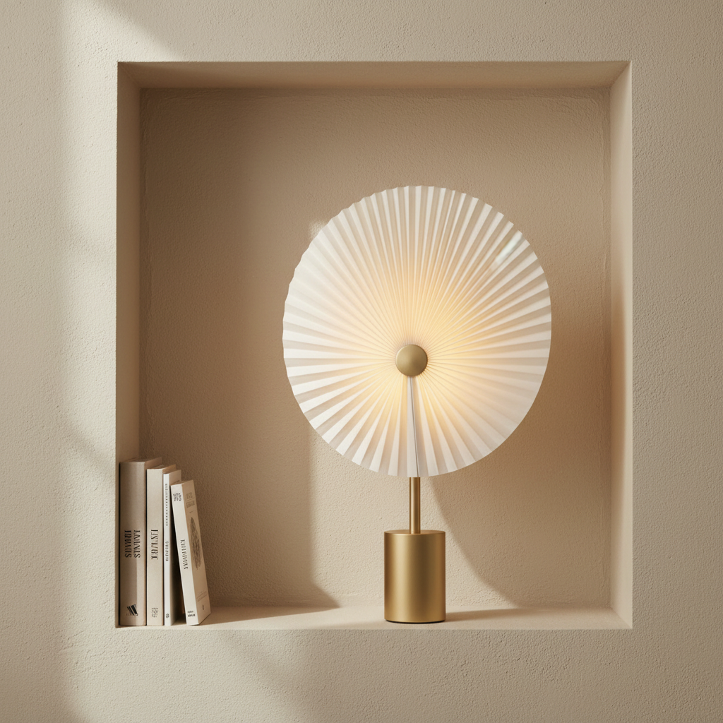 Gejst Liris Portable Table Lamp, Brass