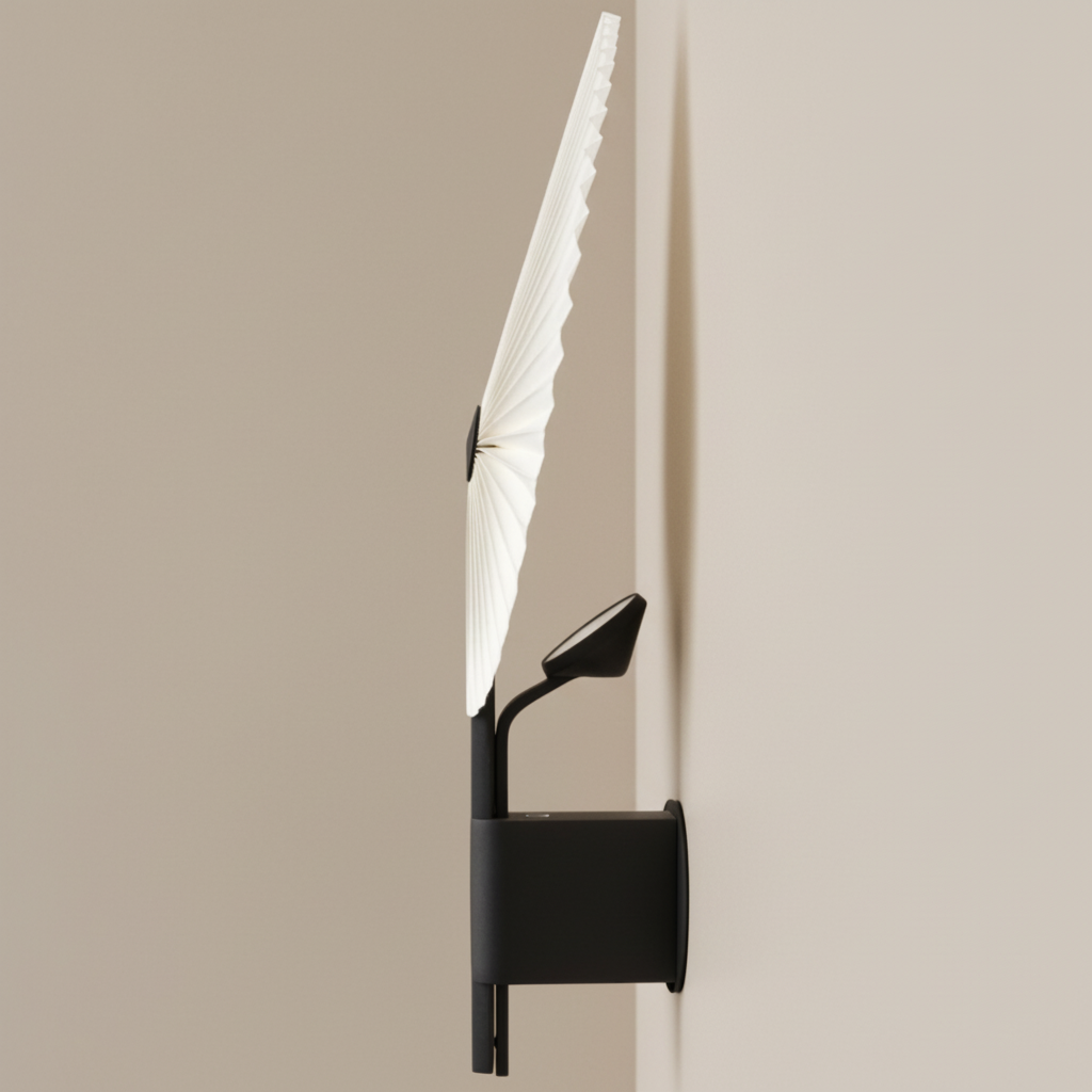 Gejst Liris Wall Sconce Light, Black