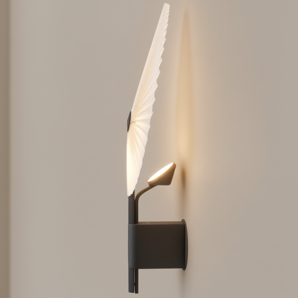 Gejst Liris Wall Sconce Light, Black