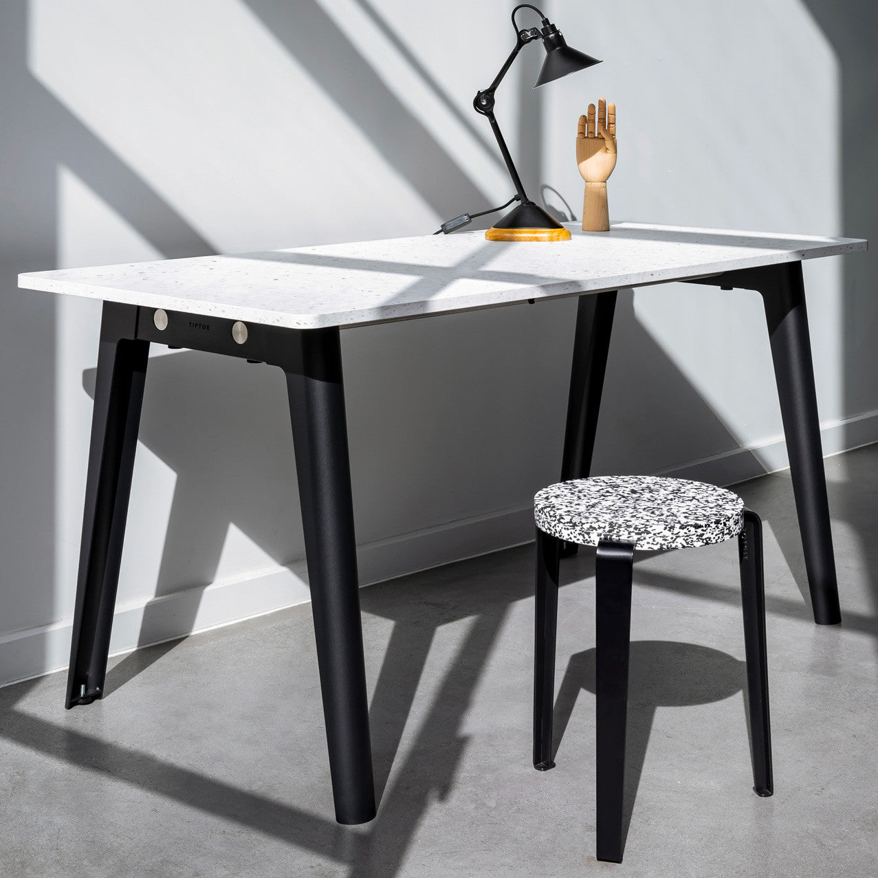 TIPTOE LOU stool - Macchiato recycled plastic