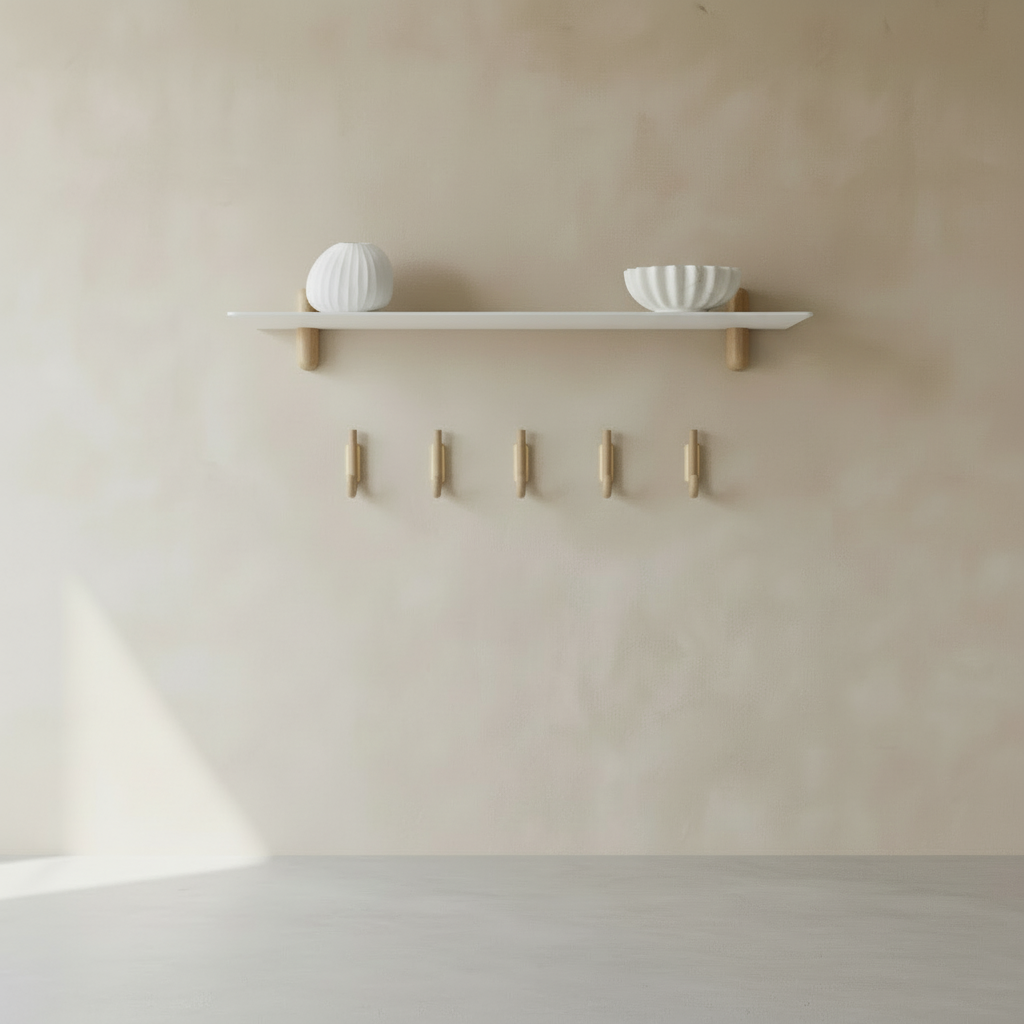 Gejst Nivo Shelf Large G - light oak / white
