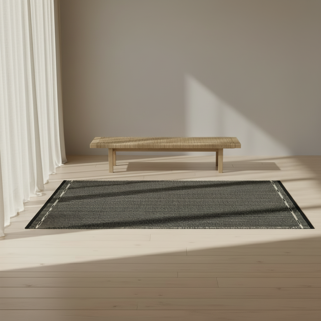 Vibeke Klint Rug VK-3, Black/Off-White