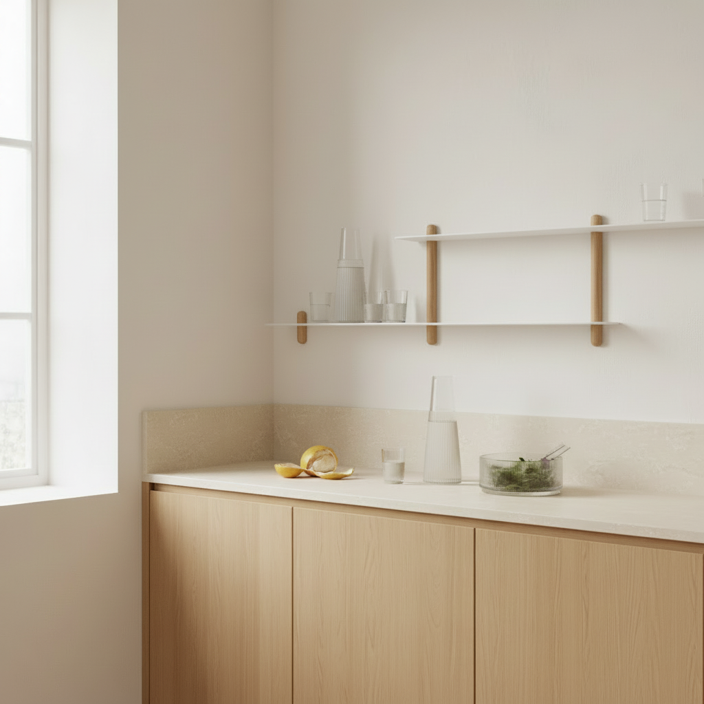 Gejst Nivo Shelf Large H - light oak / white