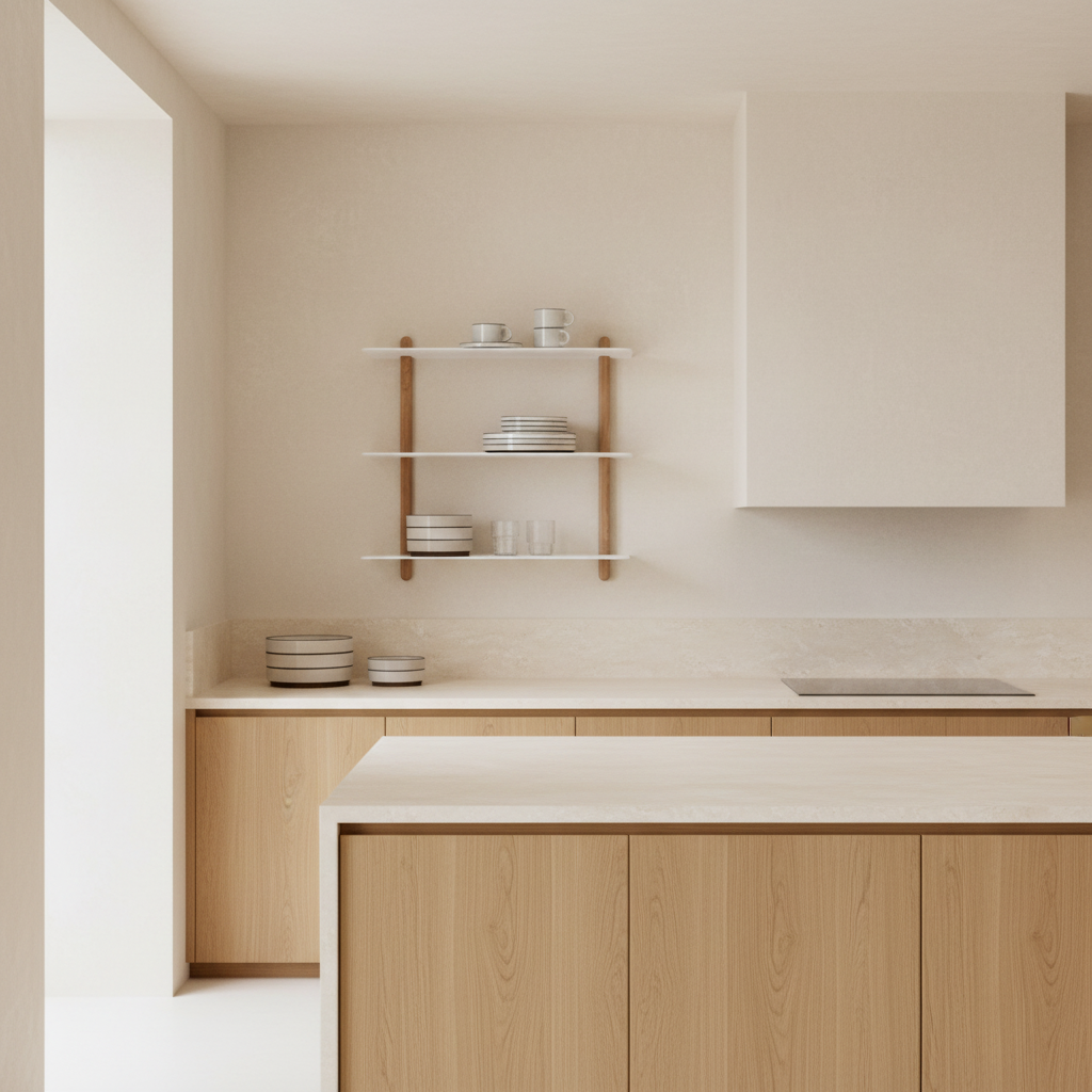 Gejst Nivo Shelf Large A - light oak/white