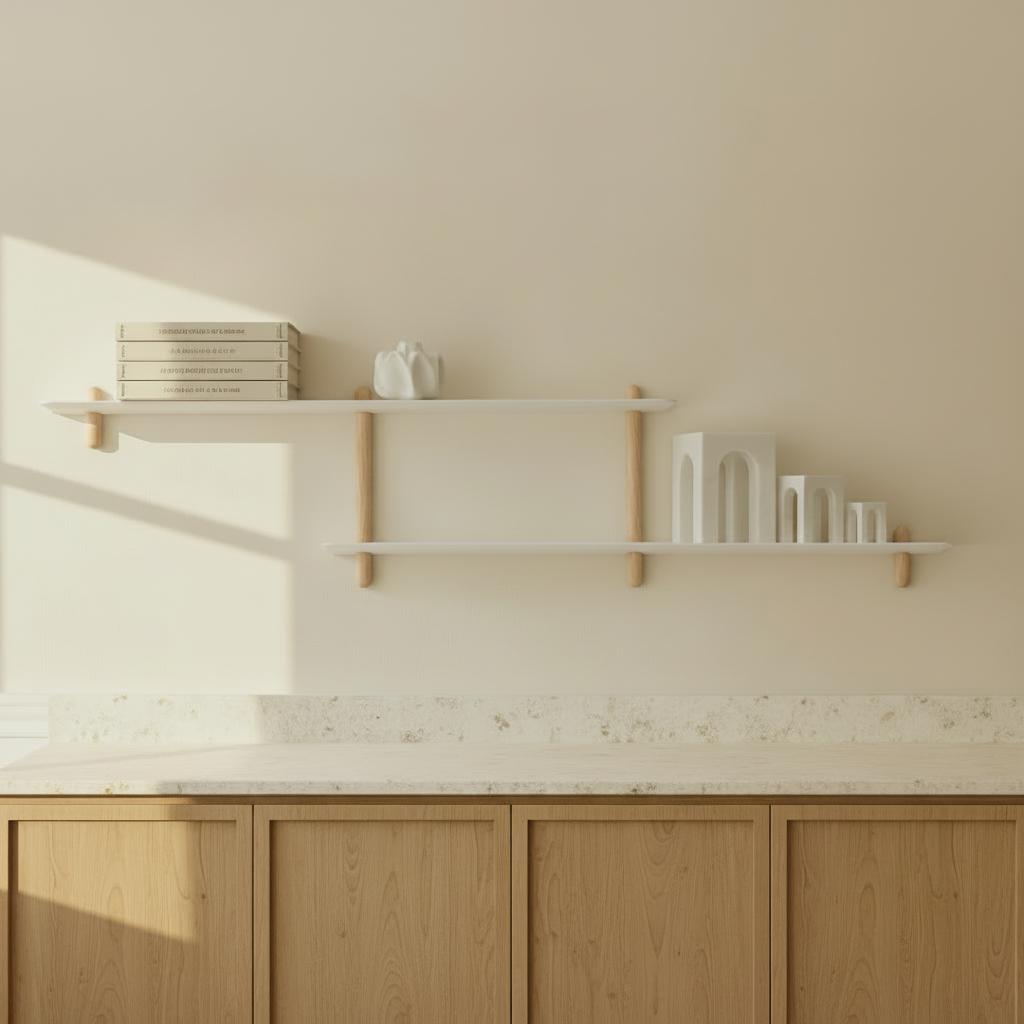 Gejst Nivo Shelf Large H - light oak / white
