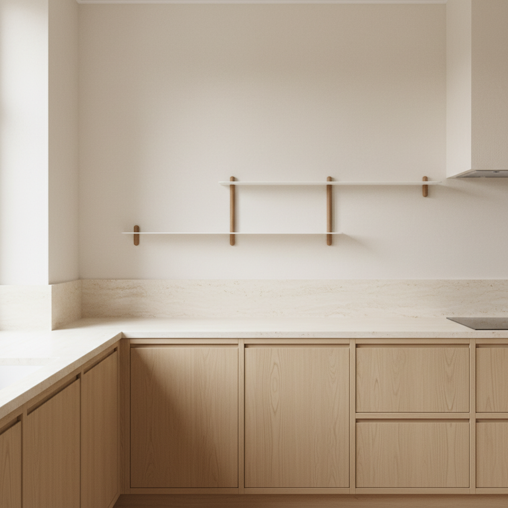 Gejst Nivo Shelf Large H - light oak / white